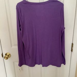 Size 1X Talbots t-shirt, purple